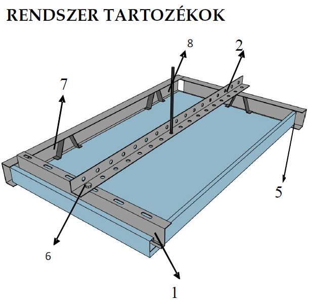 Integra hook-on fém álmennyezet